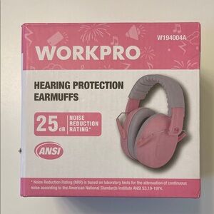 WorkPro Pink Hearing Protection Earmuffs